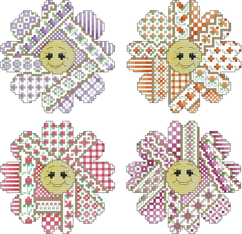 (image for) Crazy Daisies Ornaments